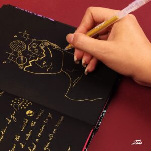 ⁦SKETCHBOOK BLACK (GOLD)⁩ - الصورة ⁦4⁩